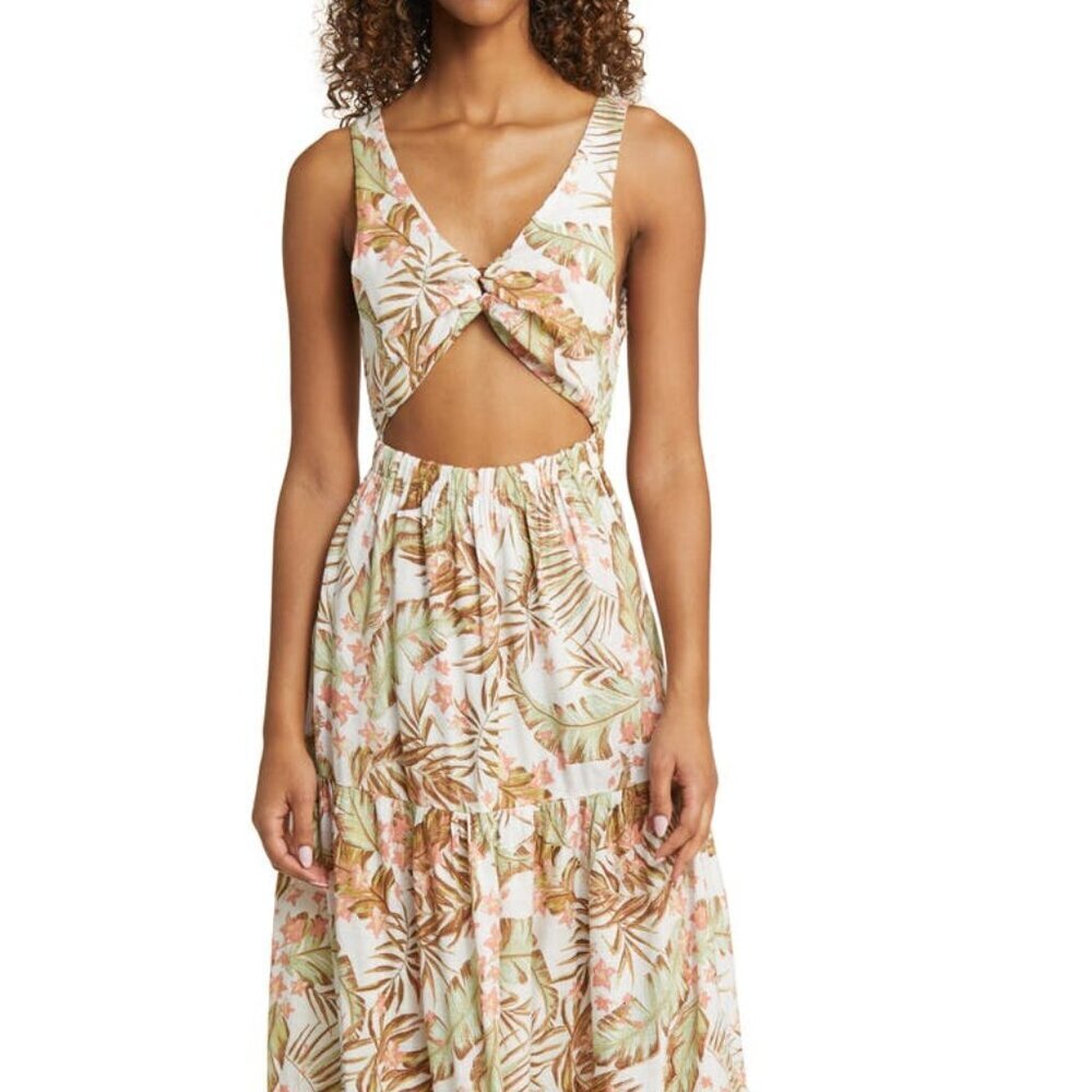 *NWT* Rip Curl La Quinta Floral Smocked Maxi Dress Size M - Picture 15 of 16
